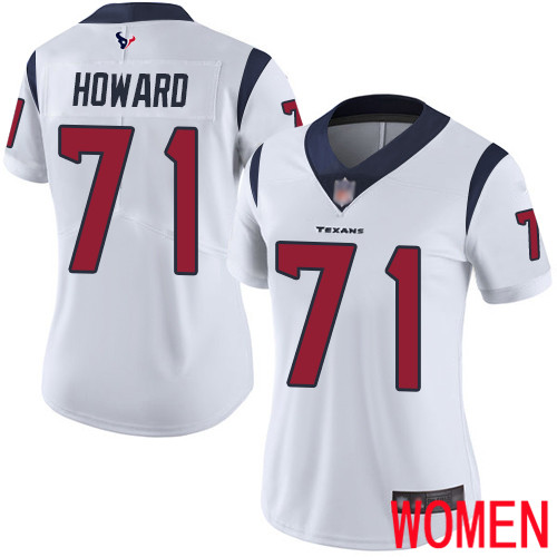 Houston Texans Limited White Women Tytus Howard Road Jersey NFL Football 71 Vapor Untouchable